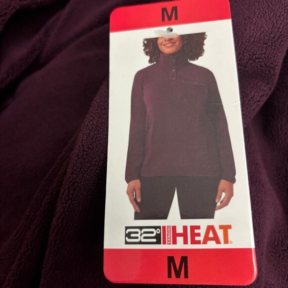 32 Degrees Heat Women's Snap Fleece Pullover, Multicolor & Sizes - Picture 12 of 16